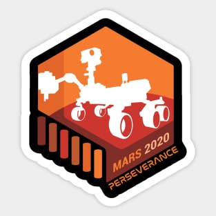 Mars 2020 Perseverance - Space Galaxy - Black Sticker